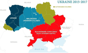 Возможные регионы Украины по мнению John R. Haines, сотрудника Прингстонского университета